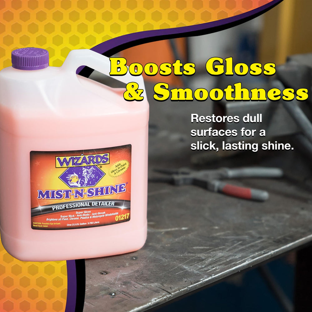 Wizards Mist-N-Shine paint-surface-detail removes minor blemishes while preserving gloss.