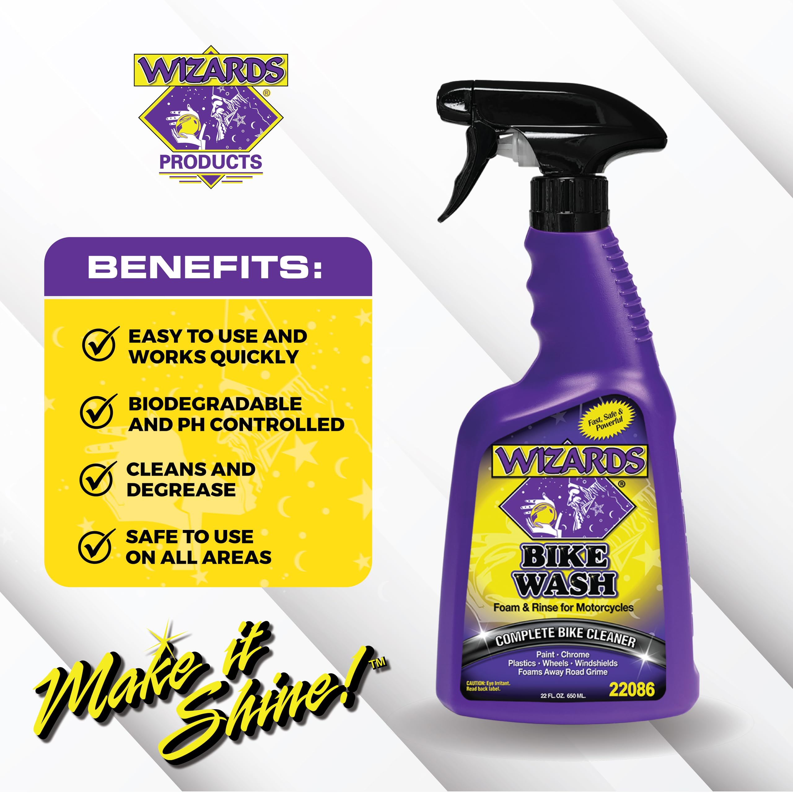Wizards Bug Remover tackling road grime without scratching delicate surfaces.