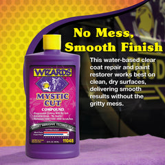 Polishing action shows clean wipe and natural shine.