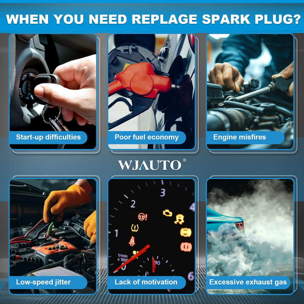WJAUTO spark plugs installation ready for quick routine maintenance.