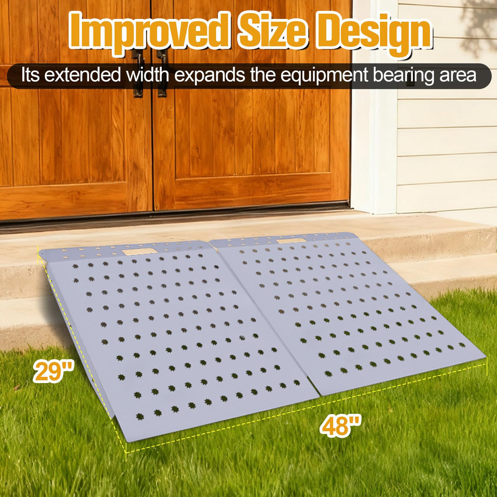 W&JWN shed ramp drainage perforated design keeps contact clean under heavy loads.