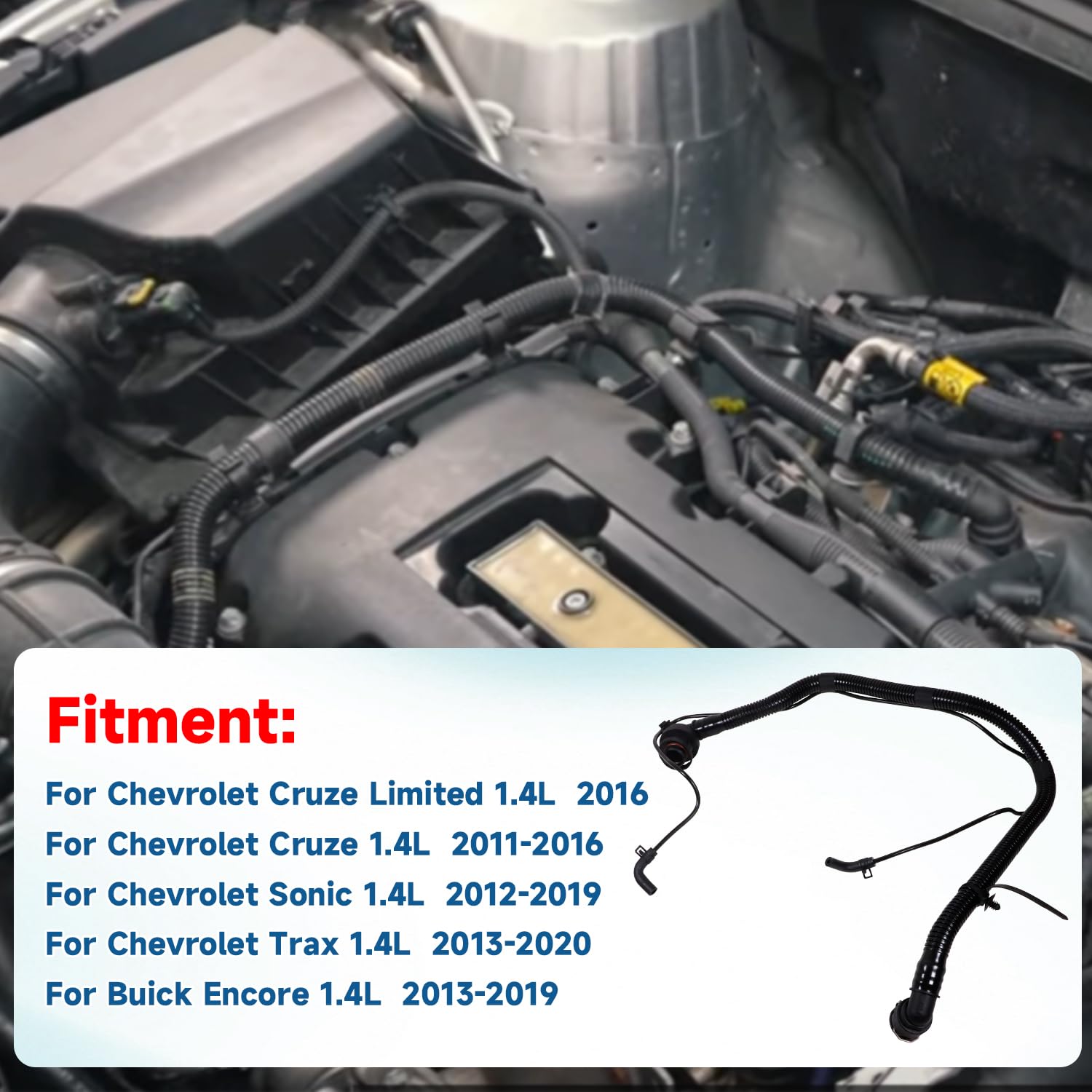 WLFINKMO PCV valve tubing for Chevrolet Trax promotes stable idle and consistent performance