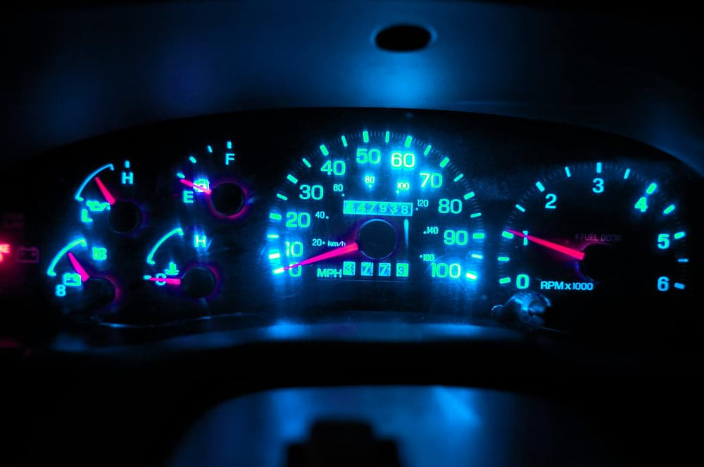 WLJH Ice Blue LED bulb for dash cluster delivers brighter lighting