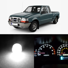 WLJH Ranger dash LED bulbs illuminate the instrument cluster for clearer night driving.
