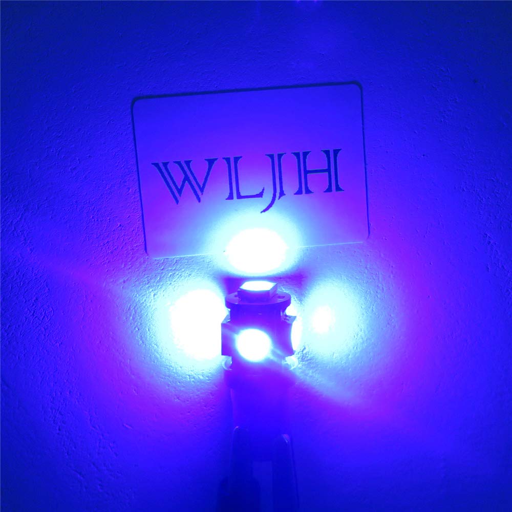 WLJH twist-lock socket fits 194/168 bulbs for secure dashboard lighting.