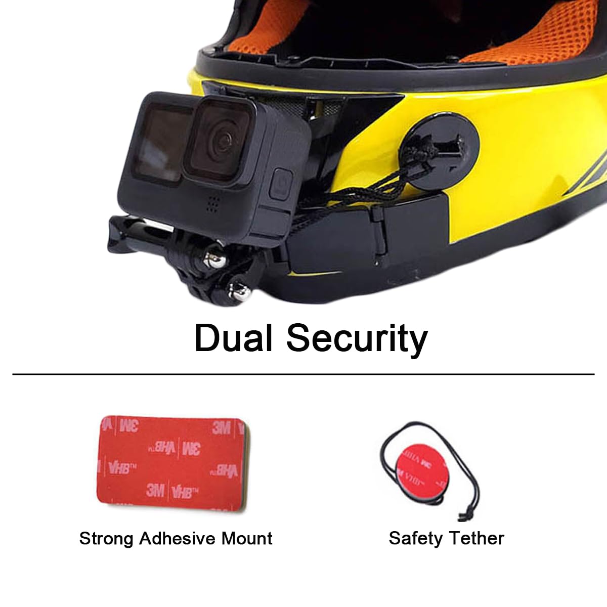 WLPREOE GoPro extension arm enables flexible angle adjustments during fast-paced rides.