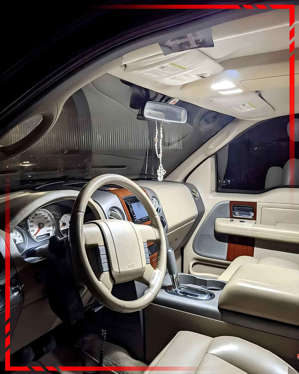 WLTATBUA vanity mirror light upgrade for Dodge Durango improves grooming visibility