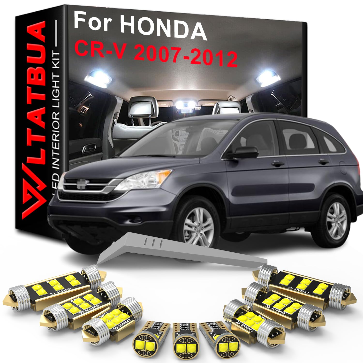 WLTATBUA LED interior front map light for improved cabin visibility