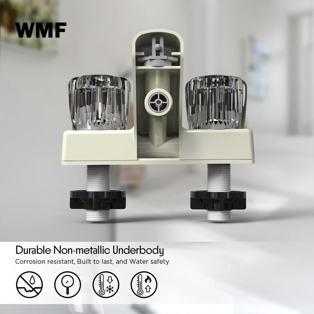 WMF RV tub and shower faucet 4-inch on center fits compact rigs