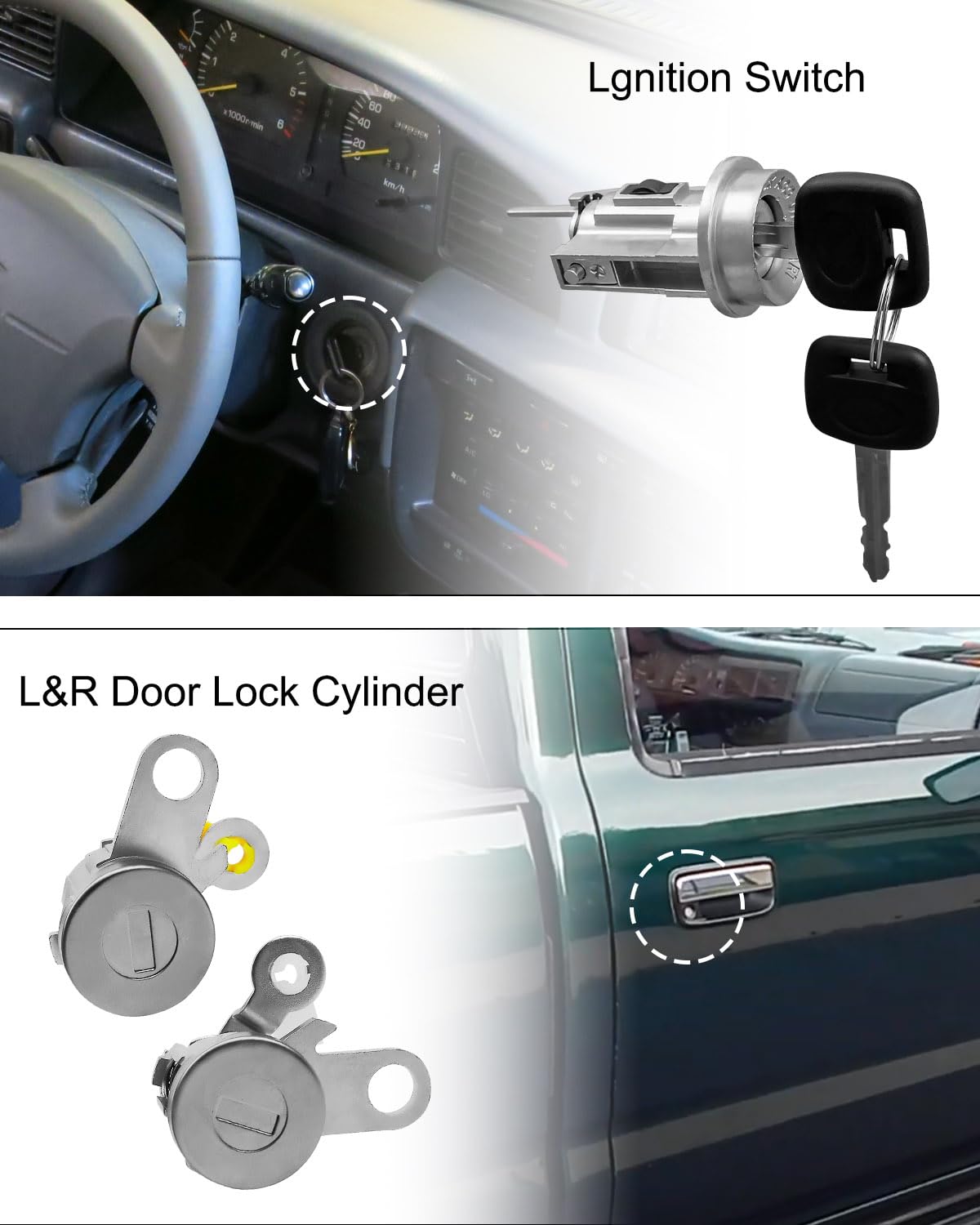 WMJNH front door lock cylinder with integrated design for Tacoma security.