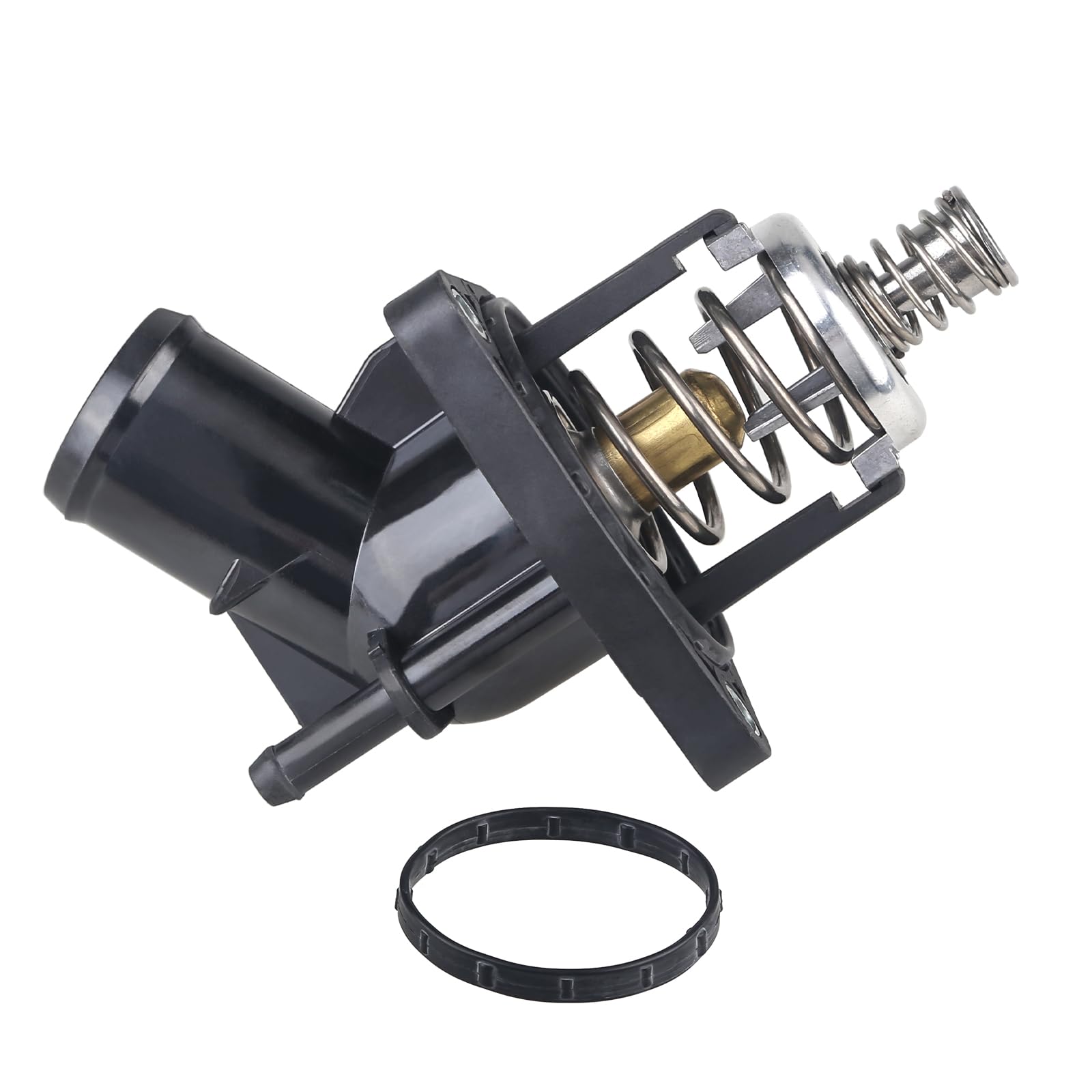 WMPHE engine coolant thermostat housing front view showing OE-grade replacement for reliable temperature control