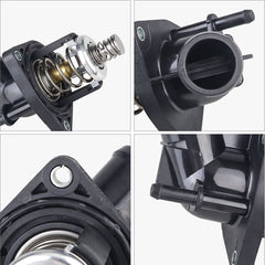 WMPHE engine coolant thermostat housing rear view emphasizes durable build and fit