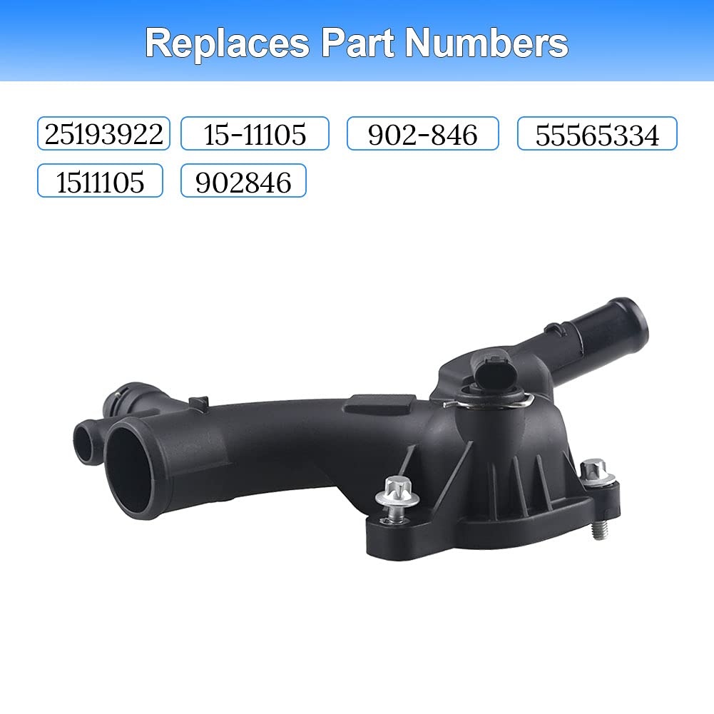 WMPHE thermostat housing with sensor for Chevy Trax 1.4L supports stable engine temperature.