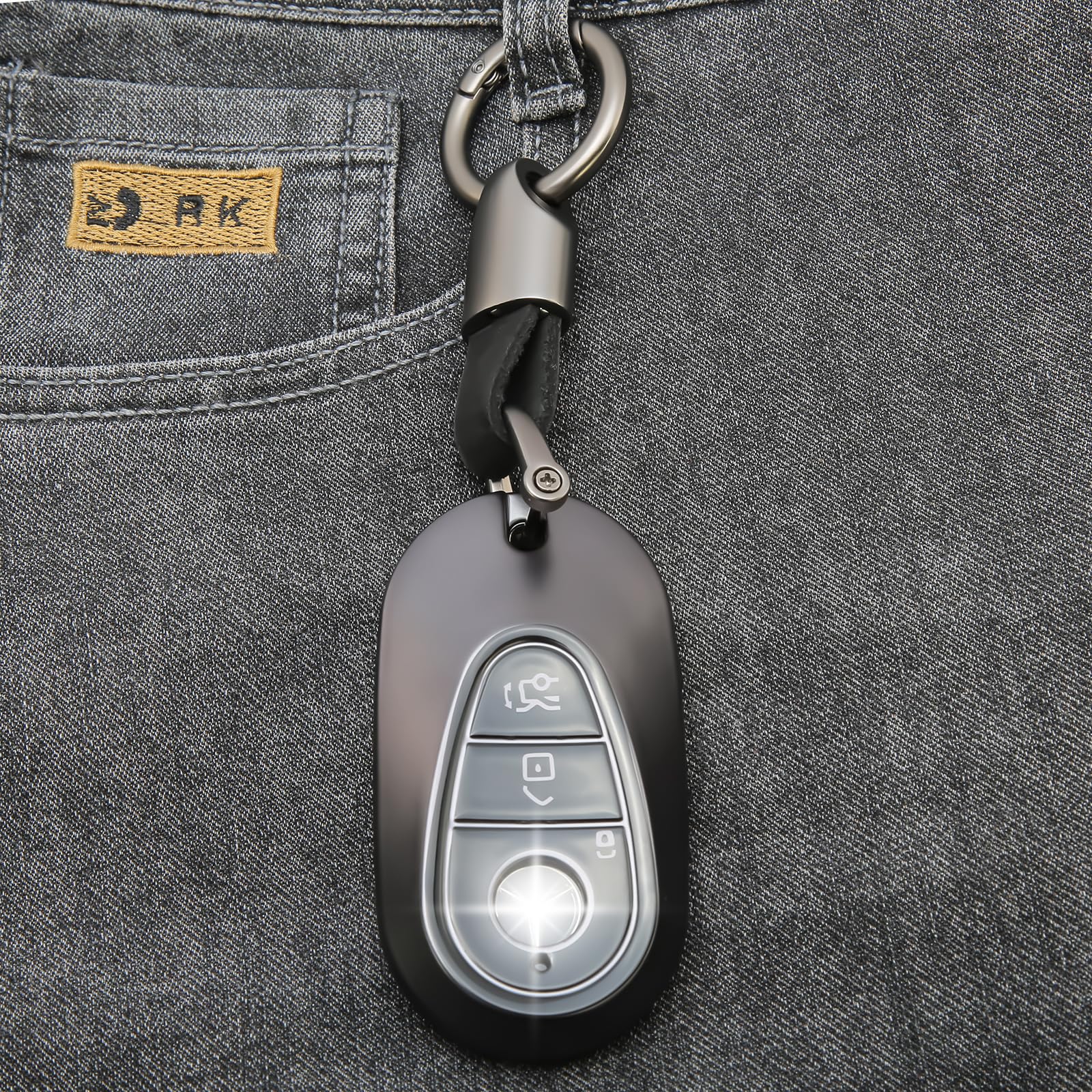 WNILIAN S-Class 2021-2025 key fob cover fits precisely