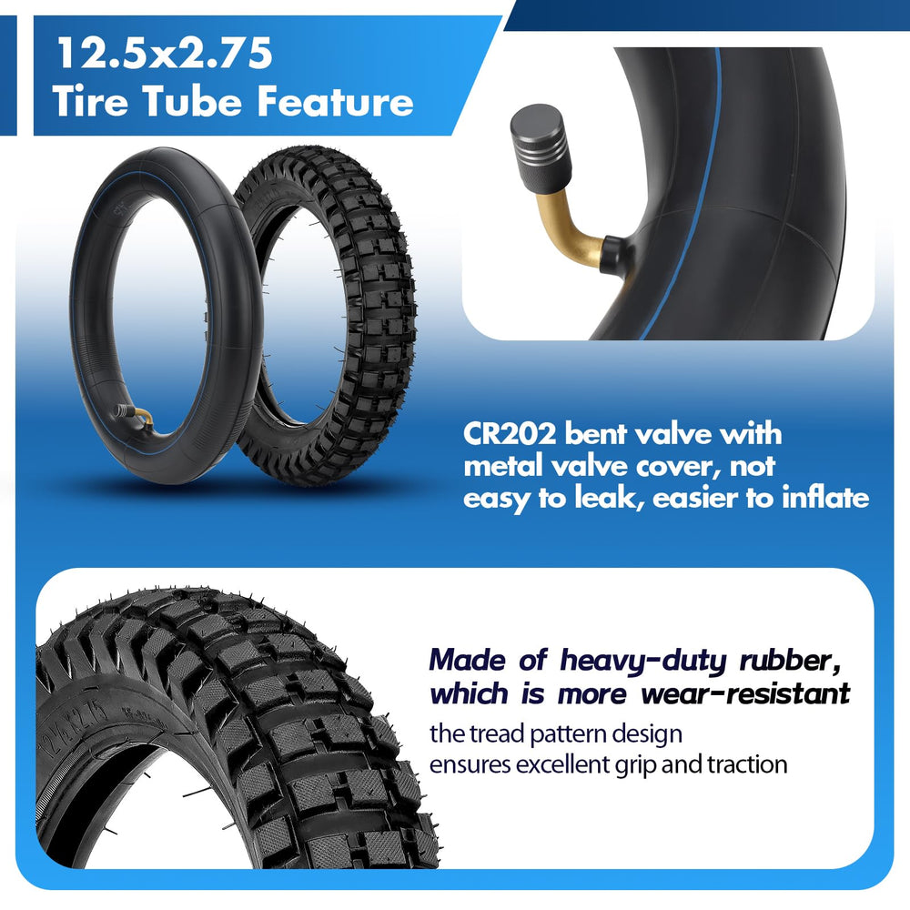 WNOOENG 12.5x2.75 tire sidewall close-up highlighting strength and durability.