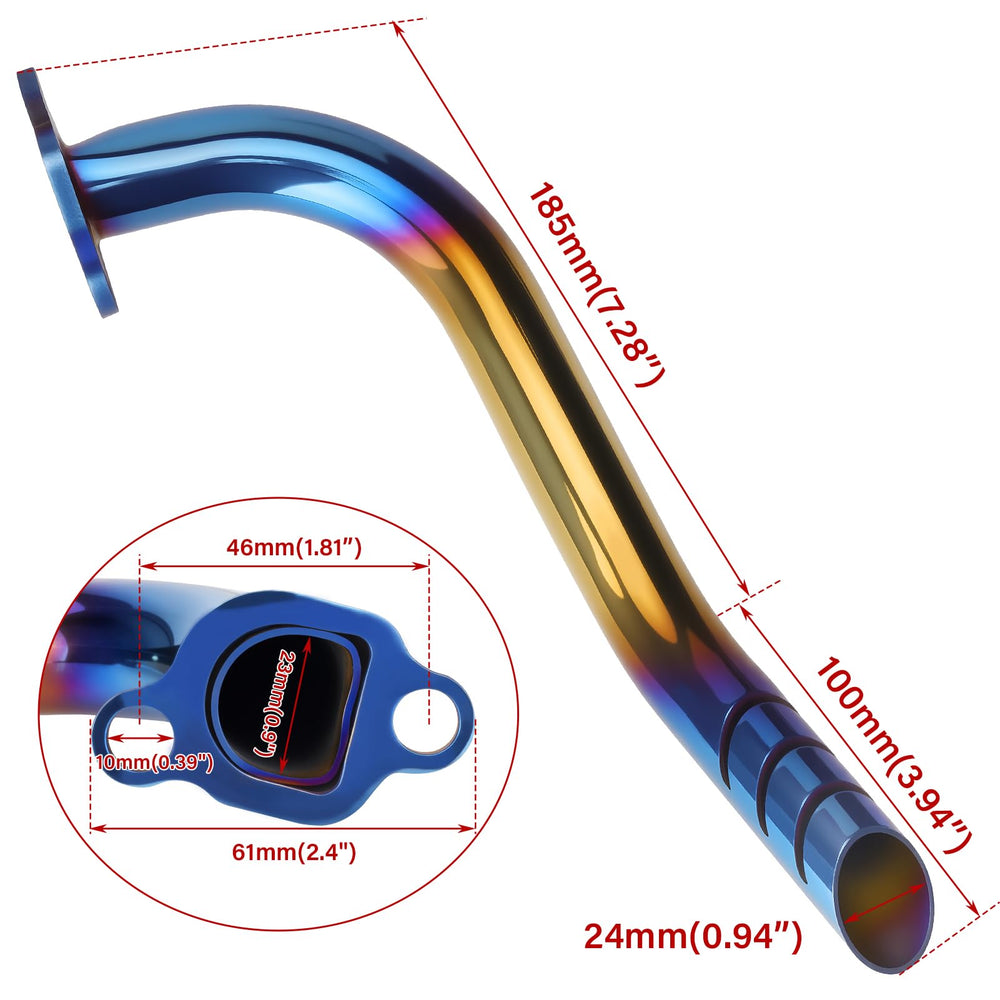WNOOENG package contents include pipe, gasket, screws, and wrench for easy install
