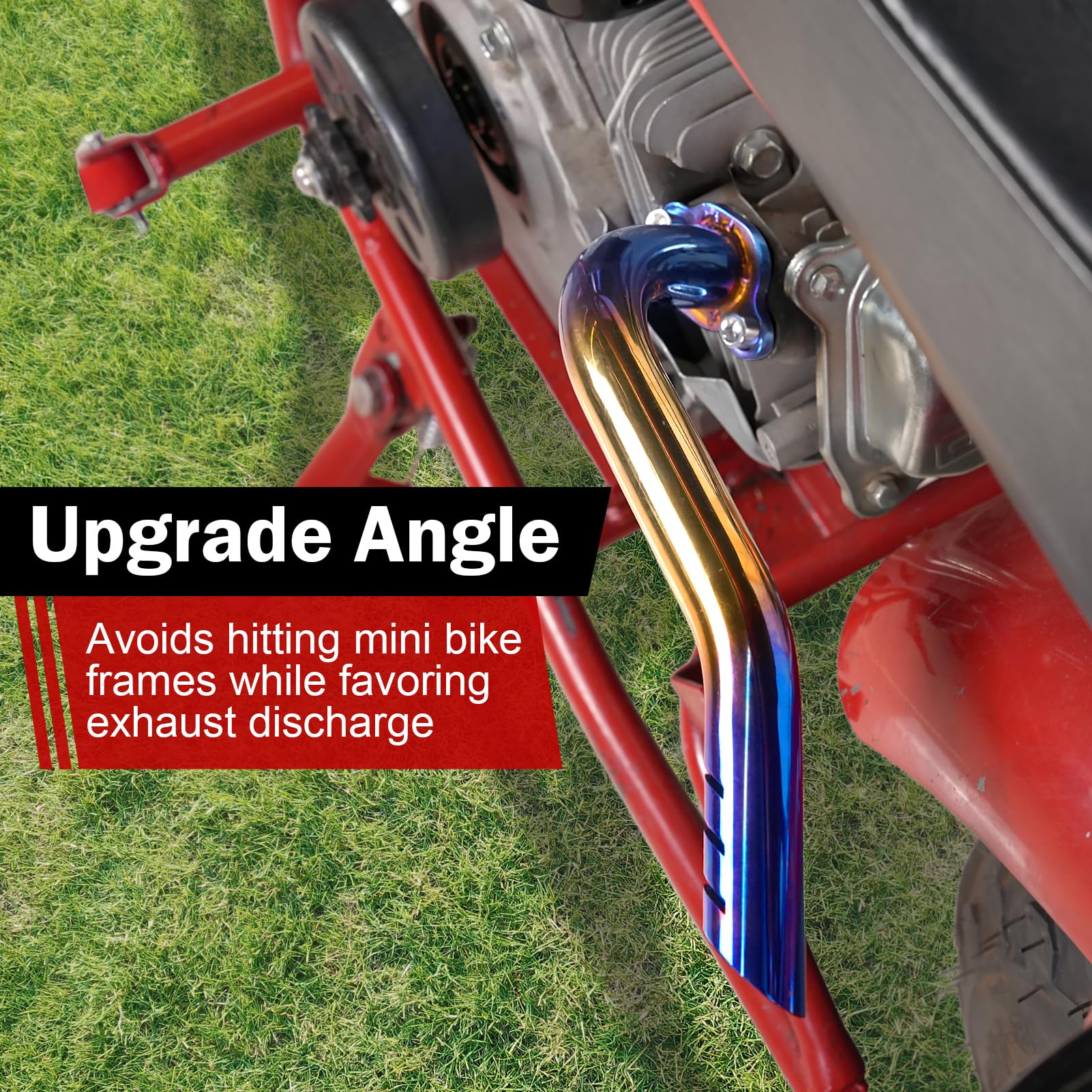 WNOOENG 212cc header on Predator engine previewing installation and fit