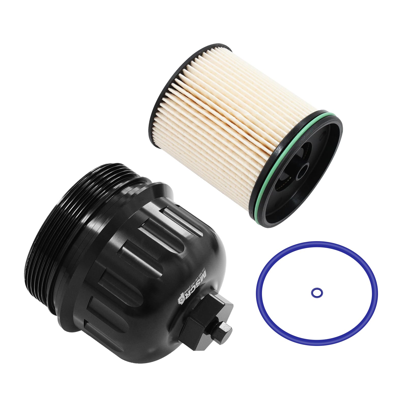 WnSEu fuel filter cap for 2500HD/3500HD highlighting OE upgrade compatibility