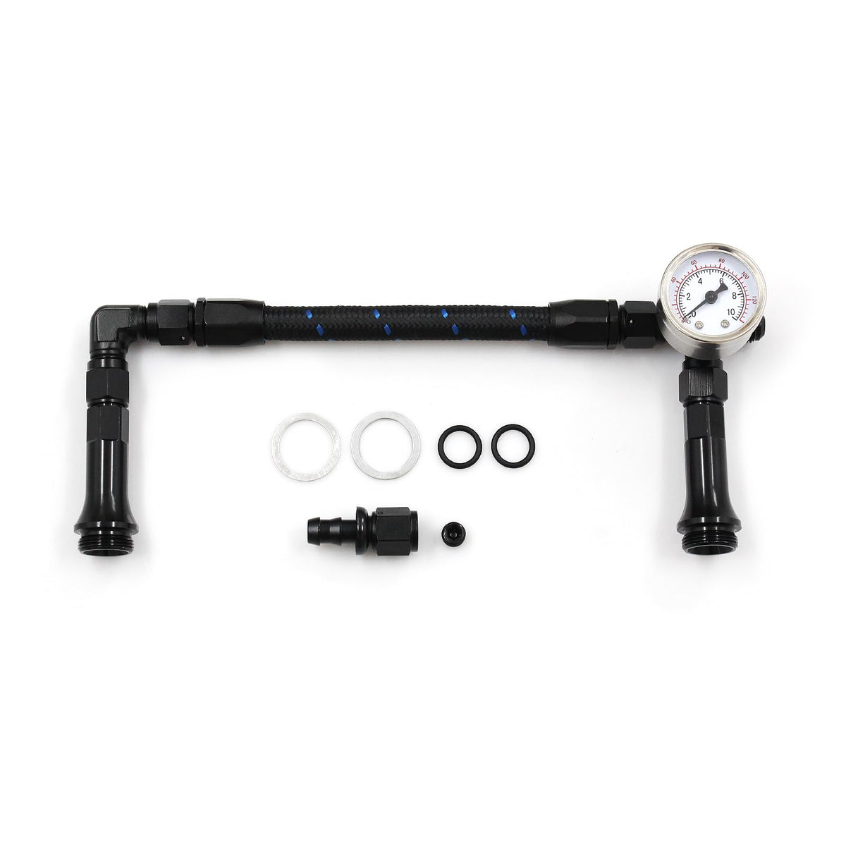 WnSEu braided AN6 dual feed carb fuel line for reliable dual-feed delivery.