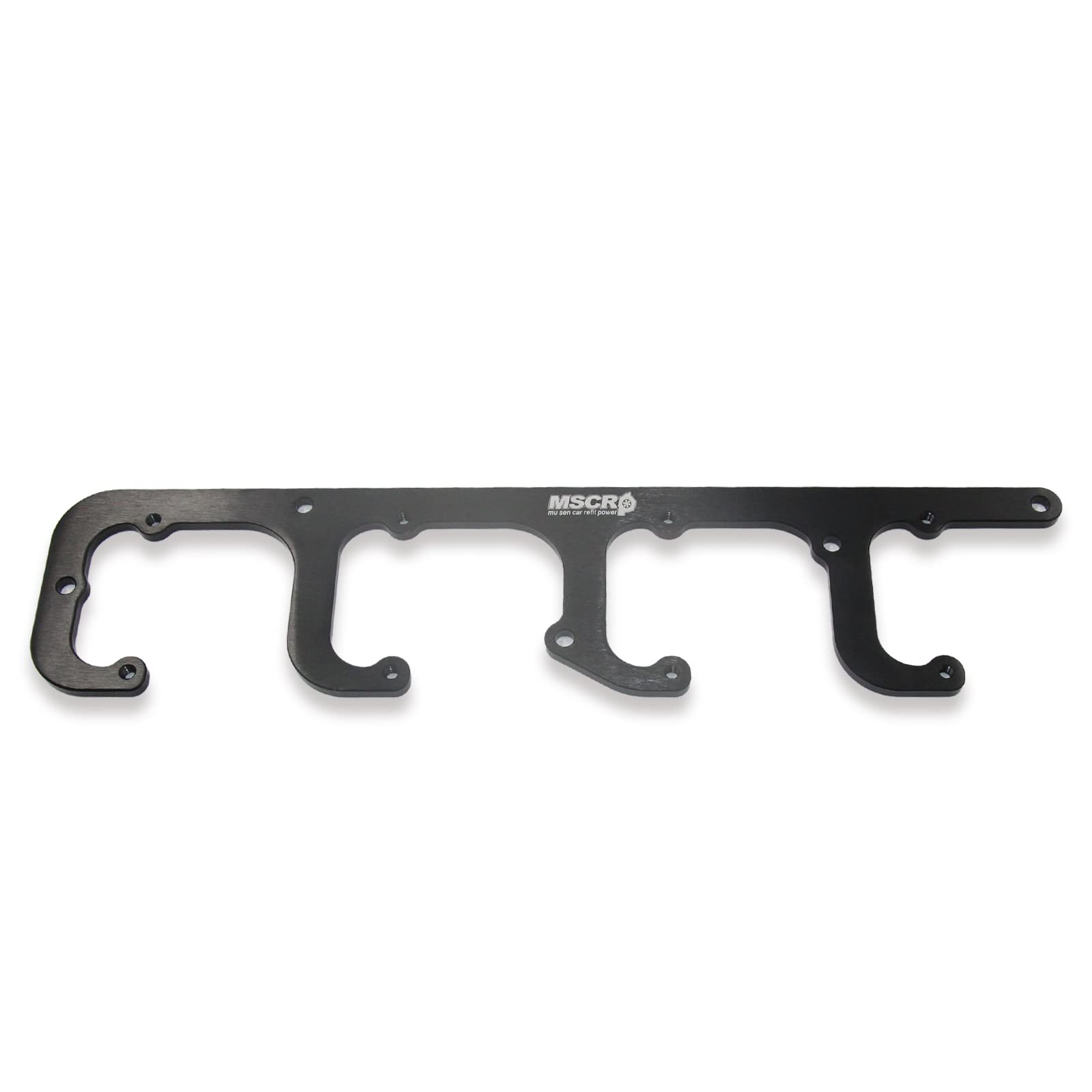 WnSEu corrosion-resistant anodized black finish on valve cover brackets.