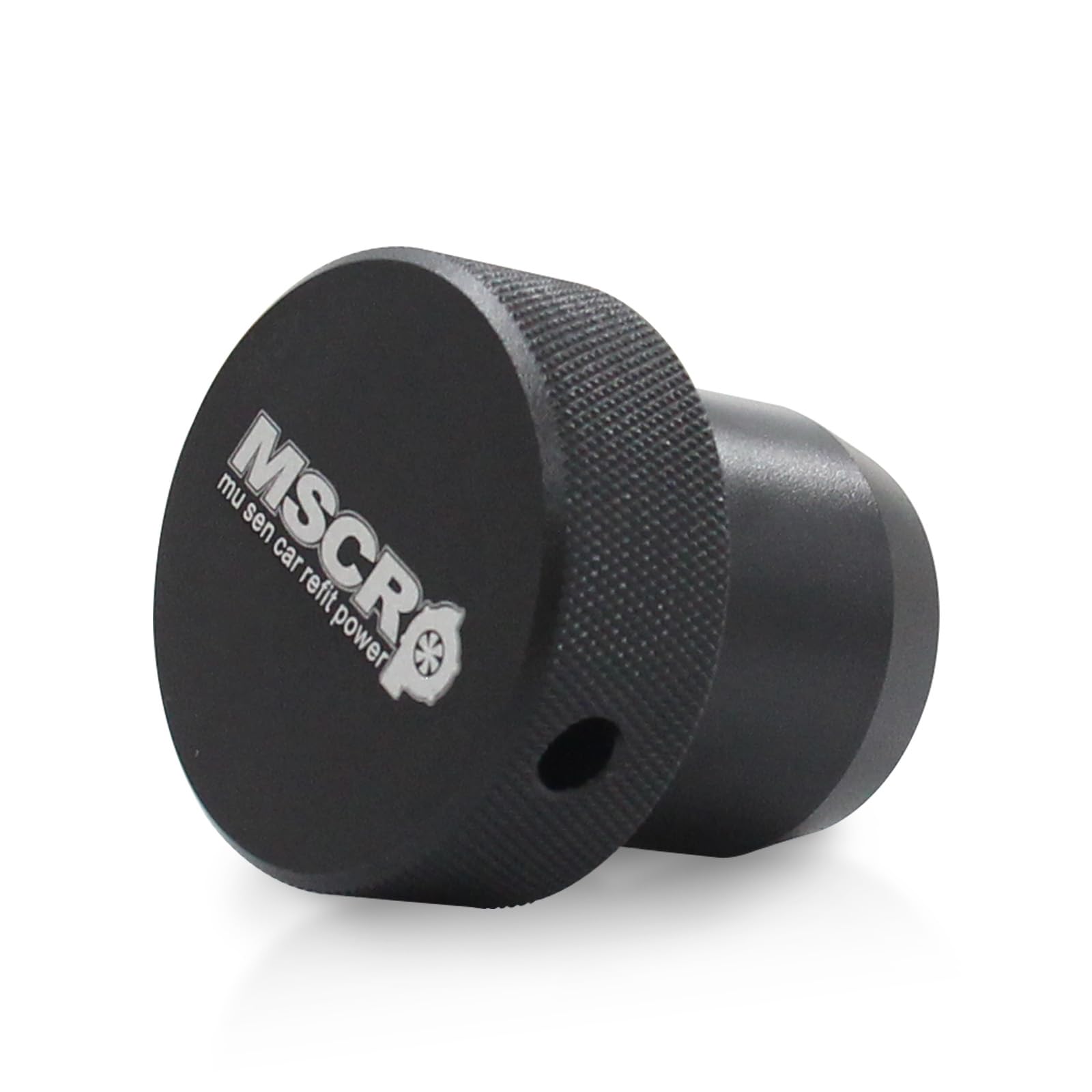 WnSEu Fuel Pump Alignment Gauge body shows precise bore guidance for GM engines.