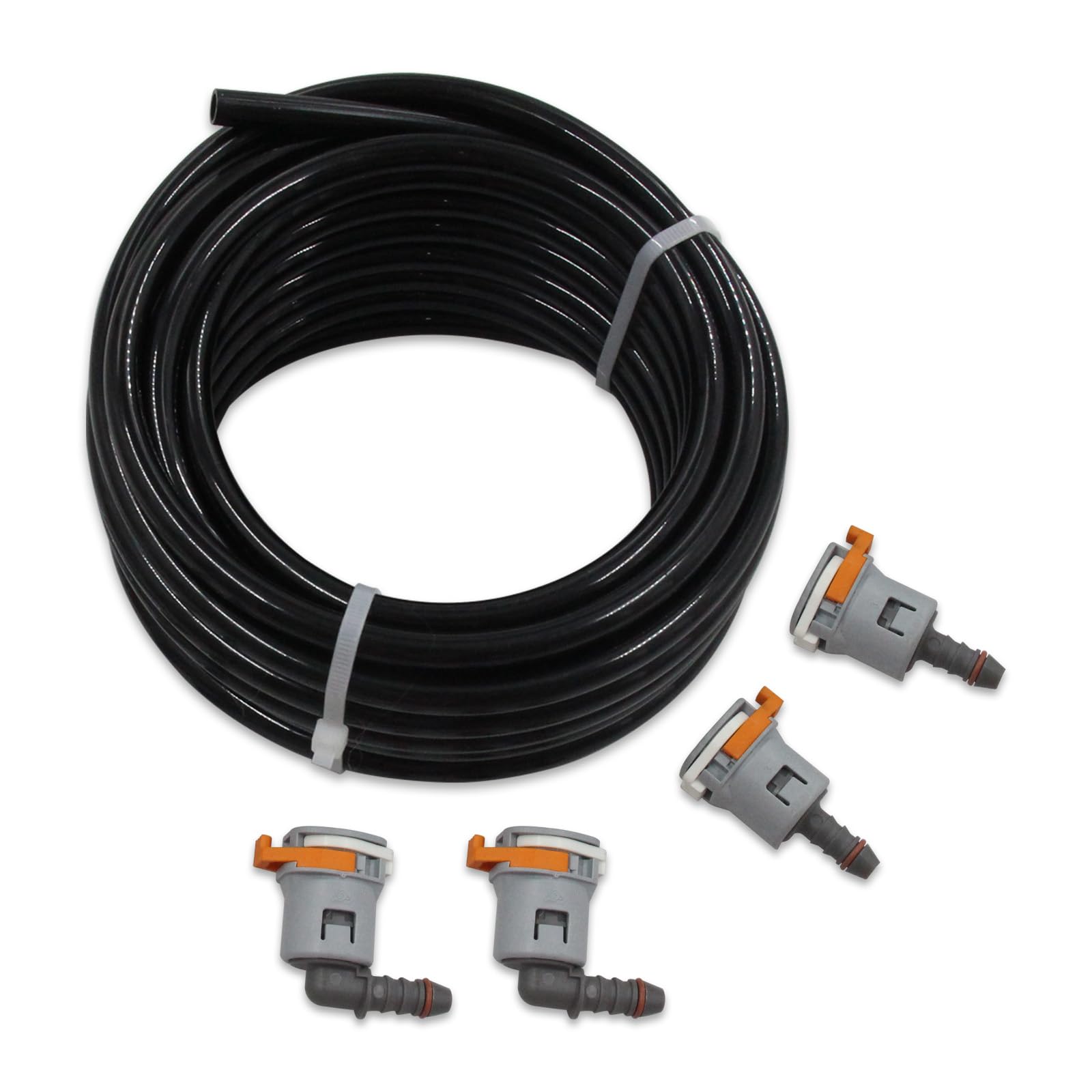 WnSEu nylon fuel line heat resistant design for engine bay environments.