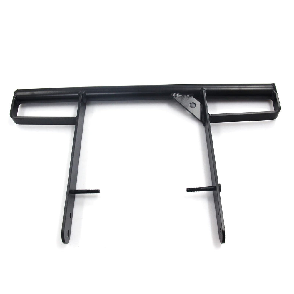 Close-up mounting point of WnSEu grab bars on Yamaha Raptor 700 for easy installation.