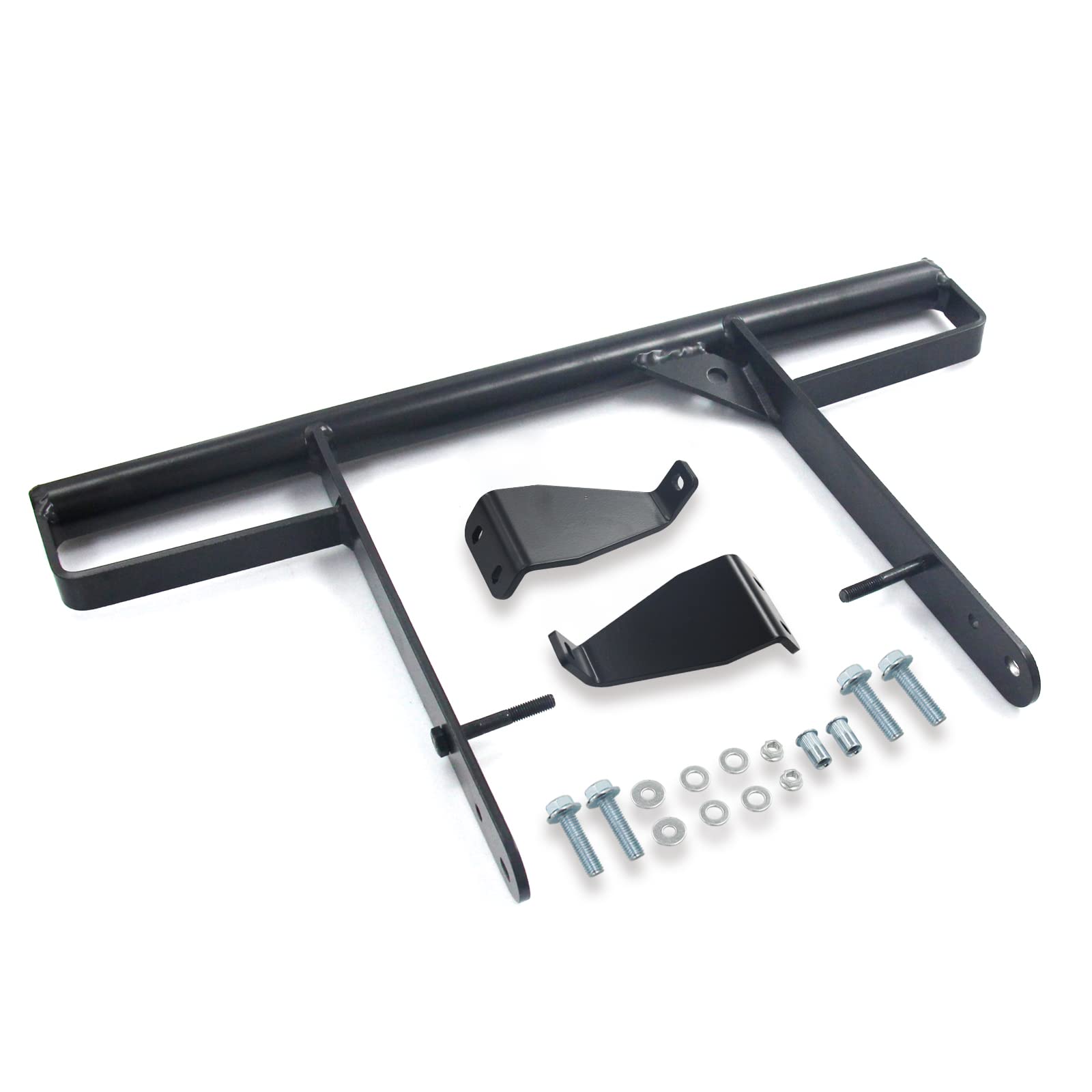 WnSEu rear wide grab bars on Yamaha Raptor 700 front-angle view for added stability.