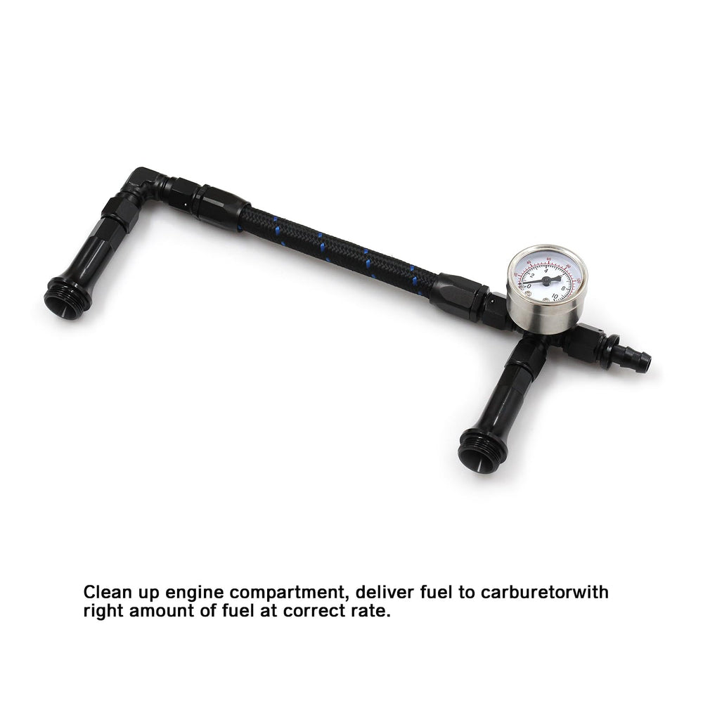 WnSEu vacuum gauge integrated for stable fuel pressure readings.