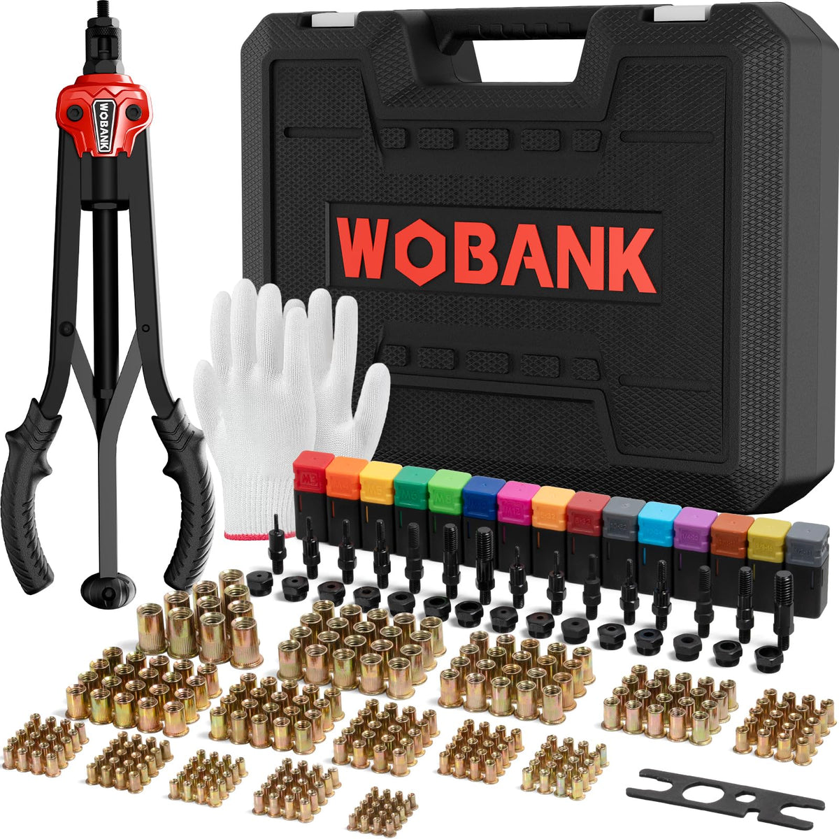 WOBANK Rivet Nut Tool 16-Inch in action for quick, secure installations