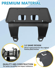 Wocch front-license-bracket in durable ABS for long-lasting use