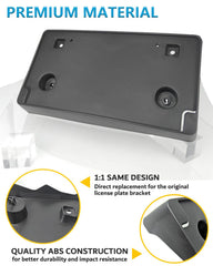 Wocch front license plate bracket made of durable ABS with heat resistance.