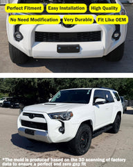 Wocch bracket installed on 4Runner front bumper, front view