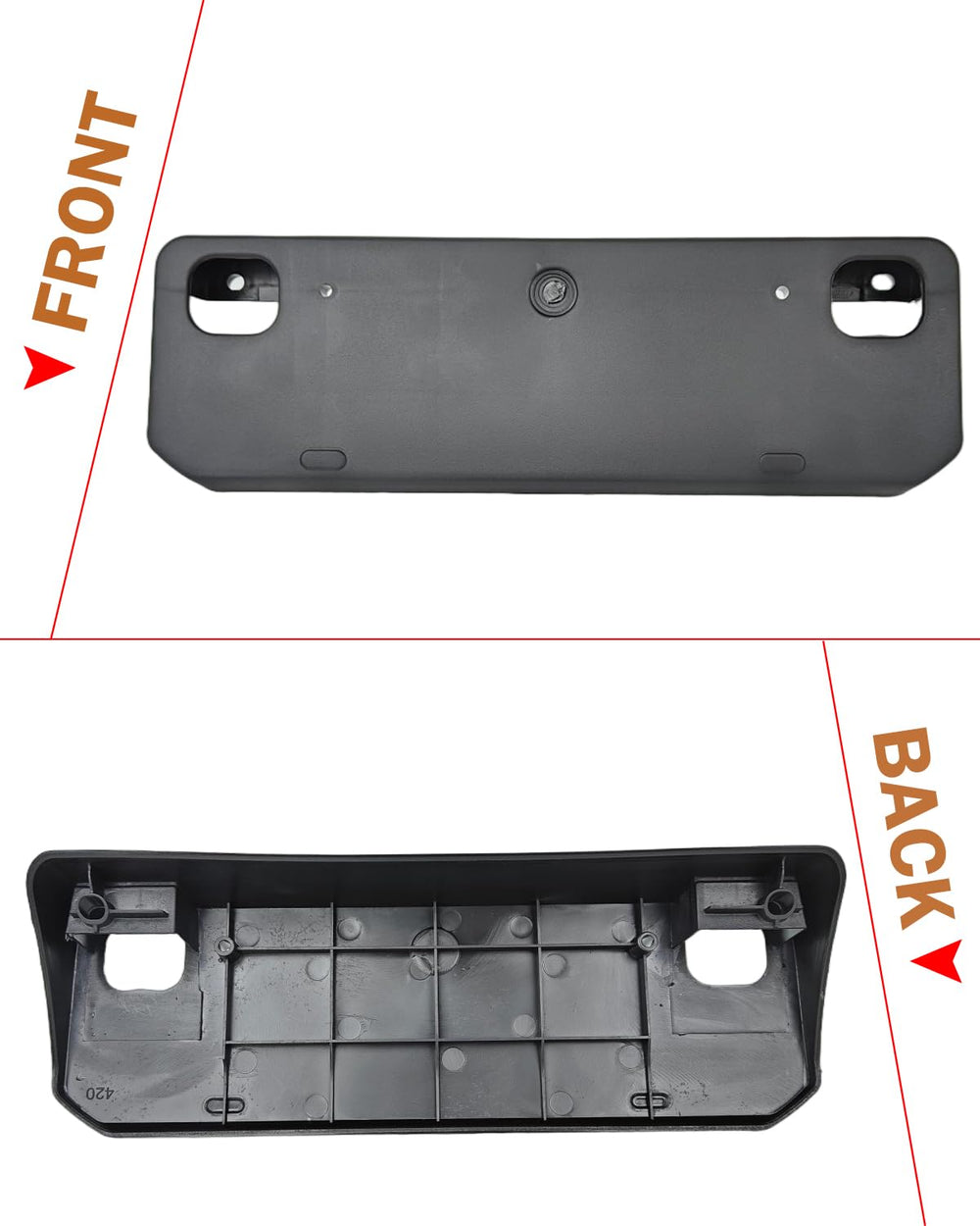 Weather-resistant Wocch front plate frame enduring sun and rain