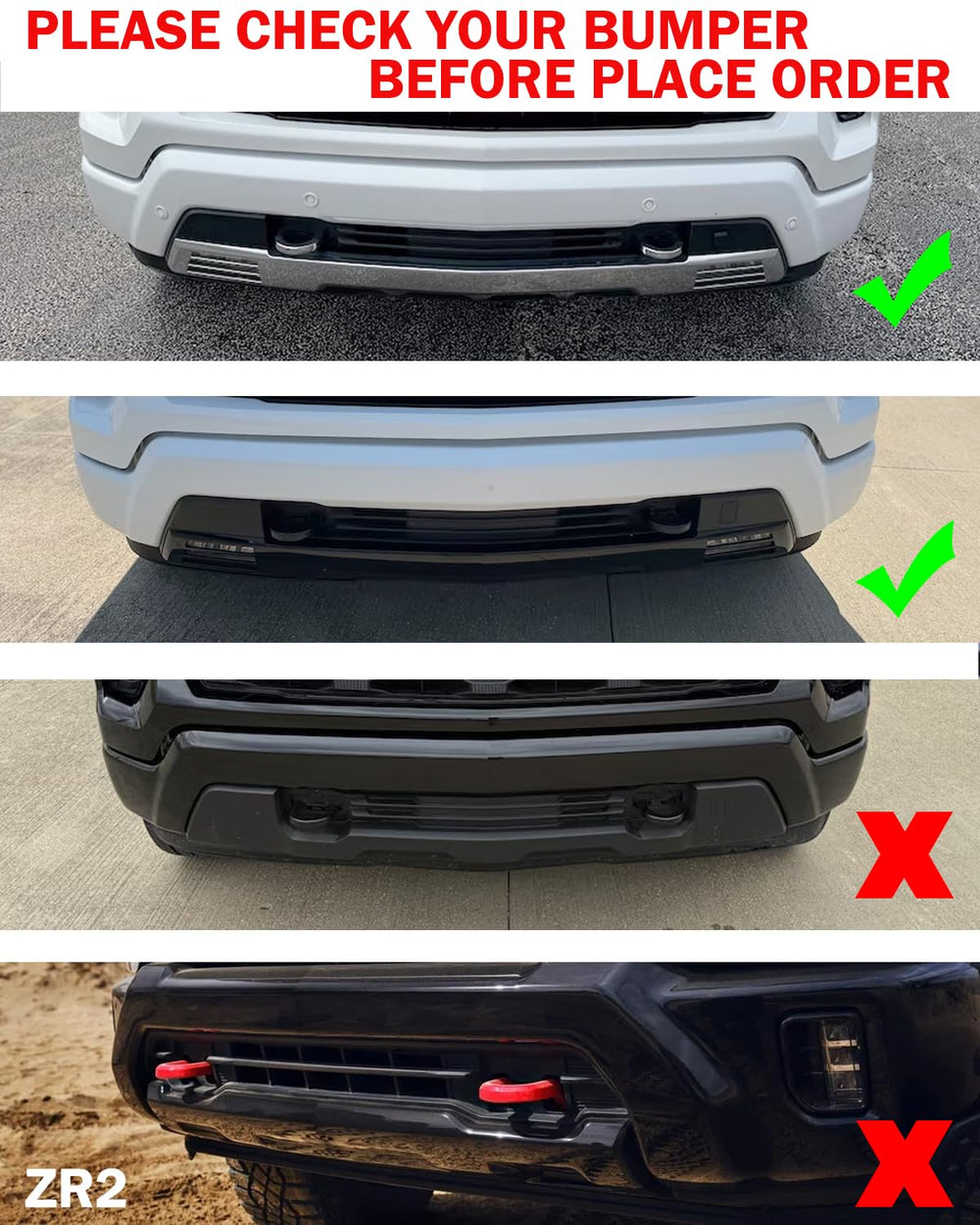 Wocch license plate holder front mount keeps Silverado 1500 plate aligned.
