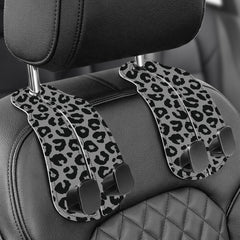WOCOCN leopard headrest purse hook keeps handbags off the seat for neater trips