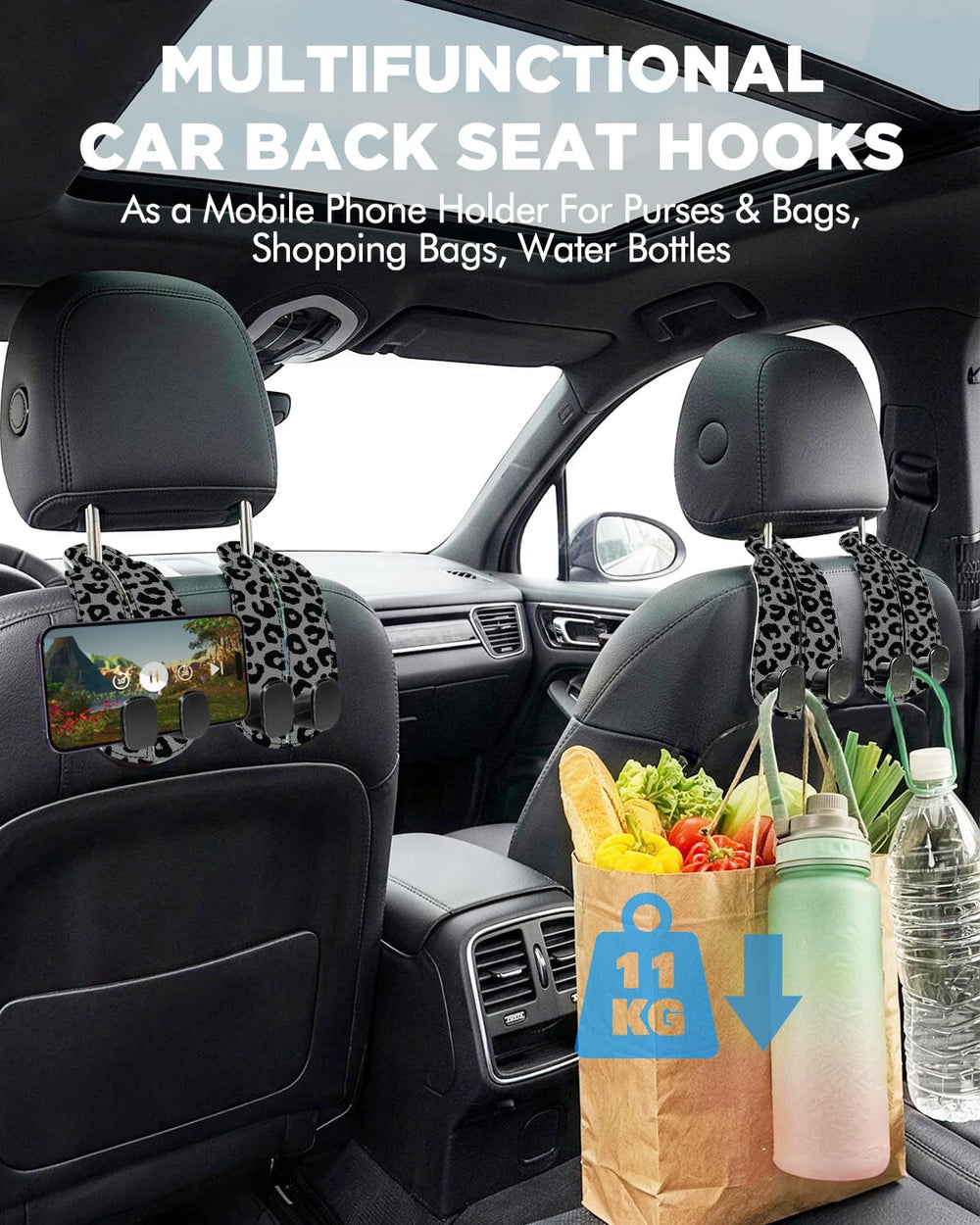 WOCOCN double-metal-hook PU leather provides sturdy support for bags