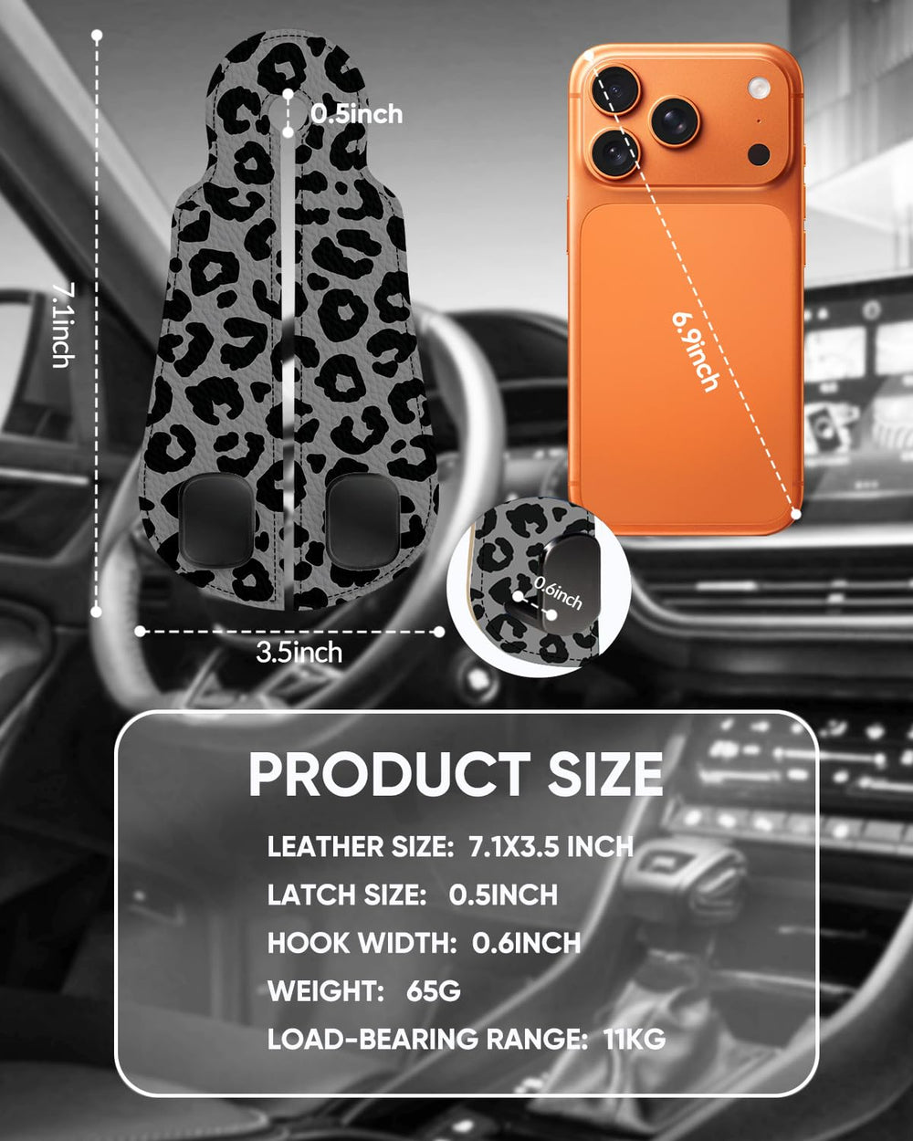 WOCOCN soft PU leather protects upholstery while supporting bags securely