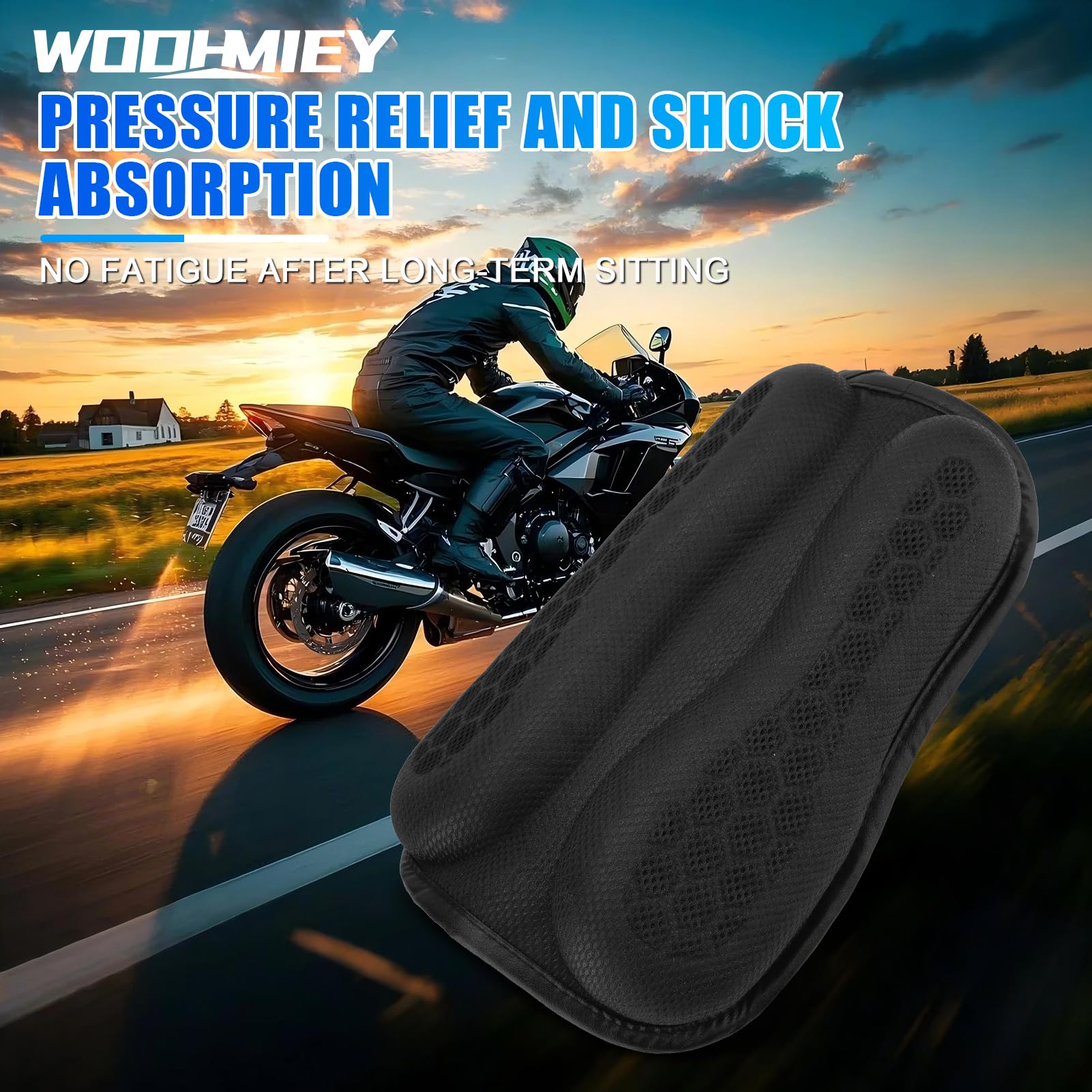 WODHMIEY seat cushion showing soft texture and multi-layer structure.