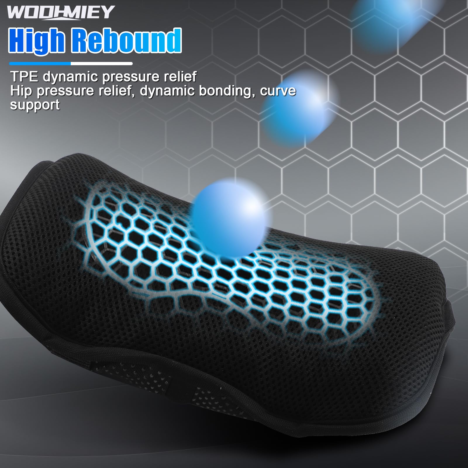 WODHMIEY elastic gel technology helps dissipate heat for comfort on long rides