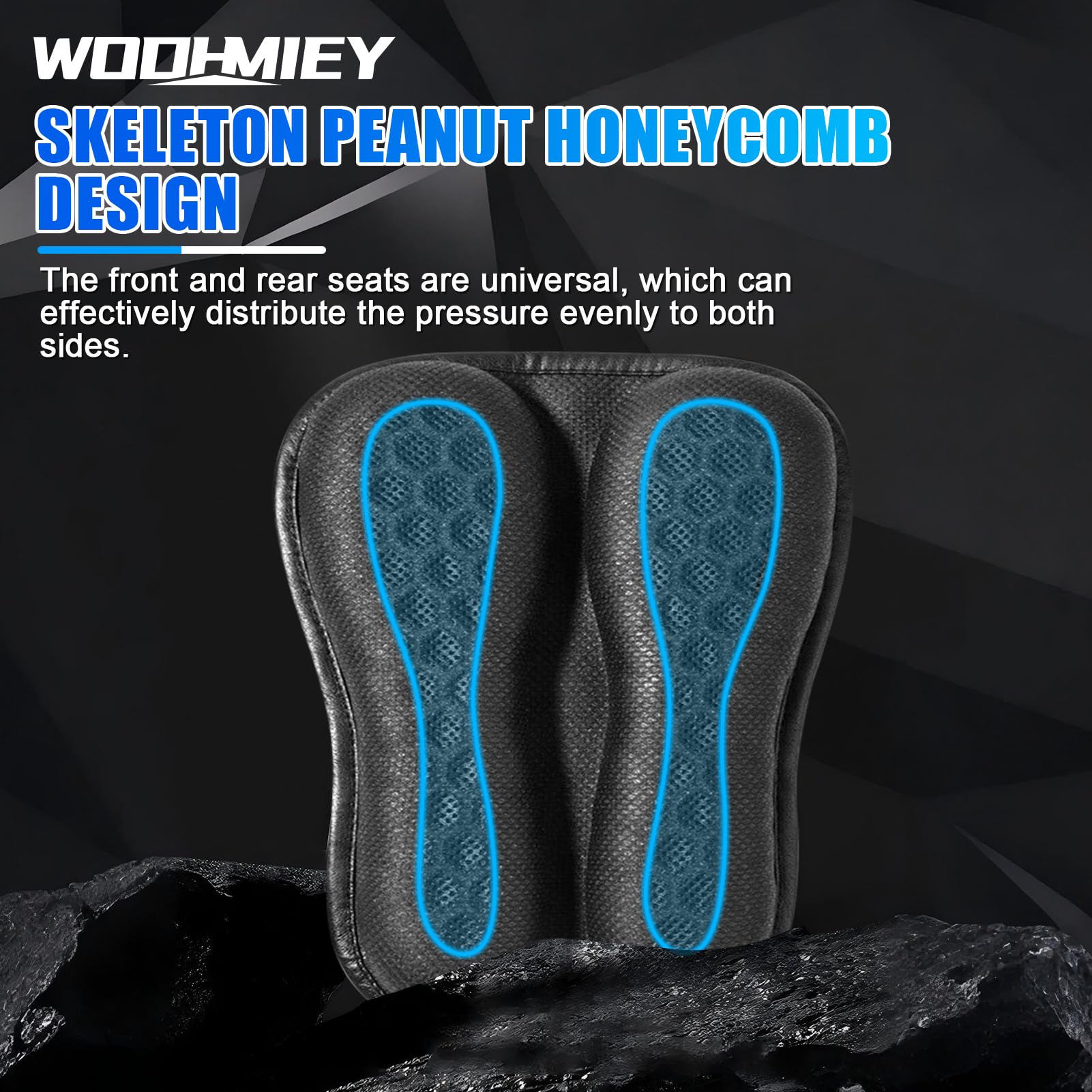 WODHMIEY seat pad with strap and anti-theft buckle for secure attachment.