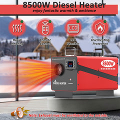 Wodli 8500W diesel heater installed in a van demonstrating compact climate solution