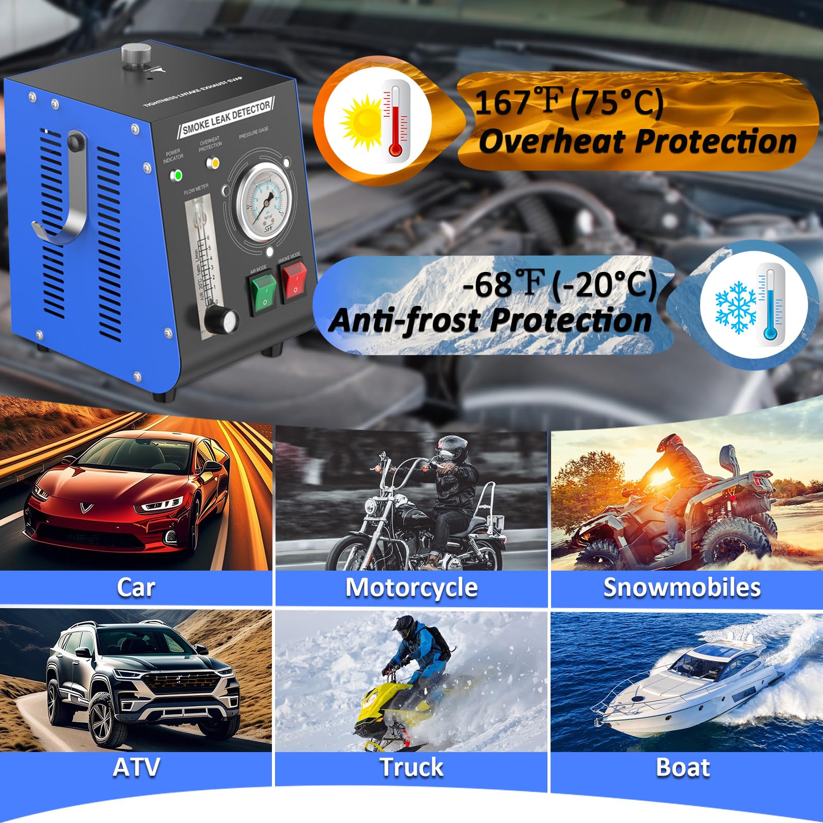Wodli Smoke Machine with overheat protection for safe operation