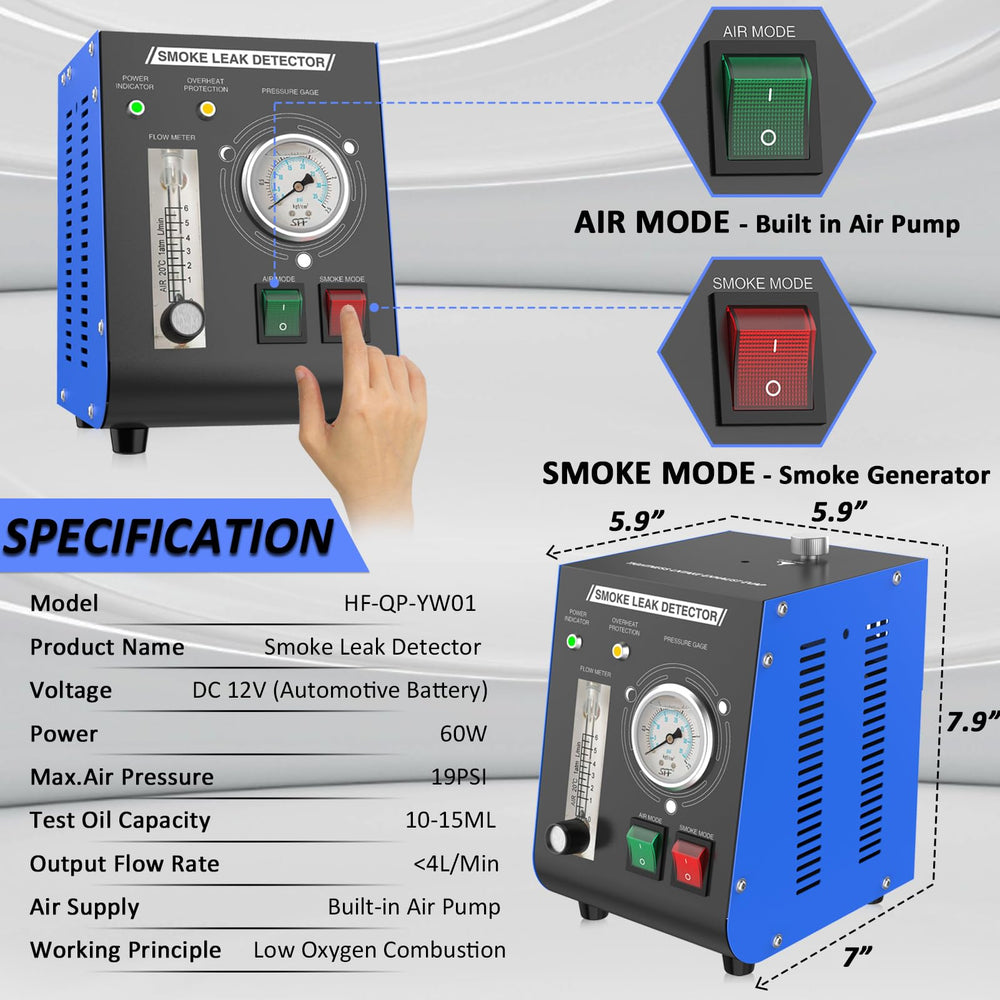 Wodli Smoke Machine wide testing range covers multiple systems