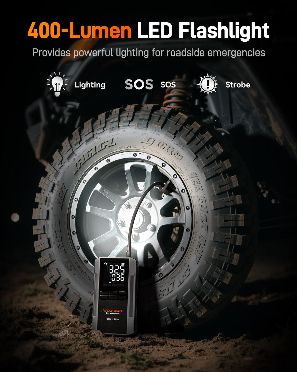WOLFBOX 4000A operates in sub-zero conditions to start engines
