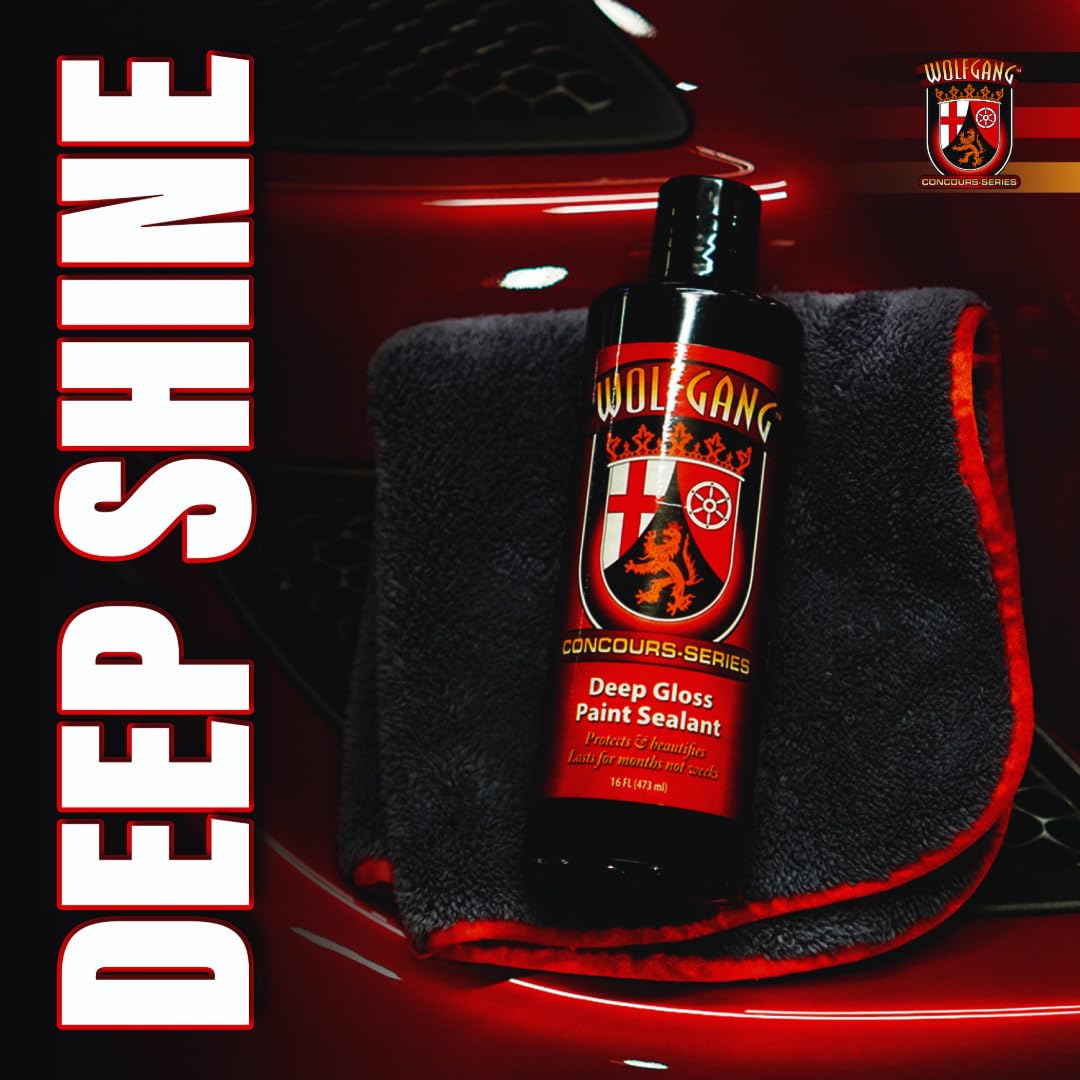 Wolfgang Concours Series Deep Gloss Shine closeup highlights rich color depth.