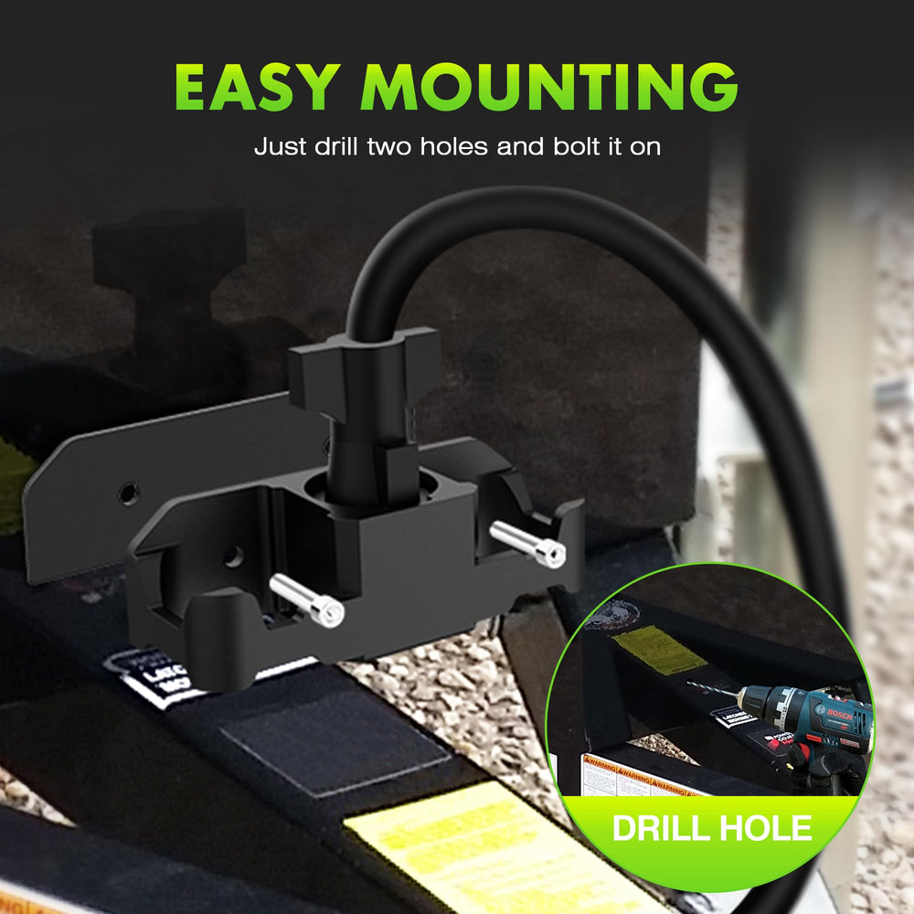 WOLFWILL bolt-on installation on the trailer tongue for quick setup