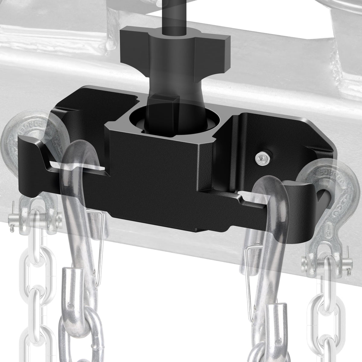 WOLFWILL trailer chain holder mounted on the tongue for easy storage