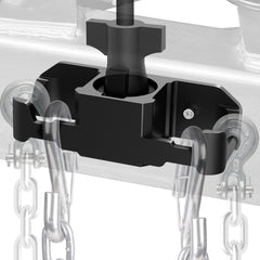 WOLFWILL trailer chain holder mounted on the tongue for easy storage