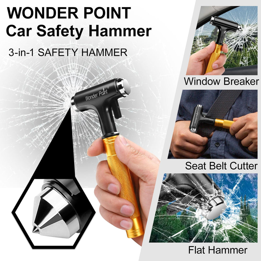 Wonder Point angled-blade snap: fast belt and glass alignment.